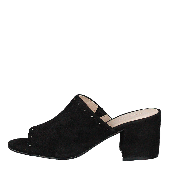 Suede Mule Sandal Jfm17 110 - Black 10