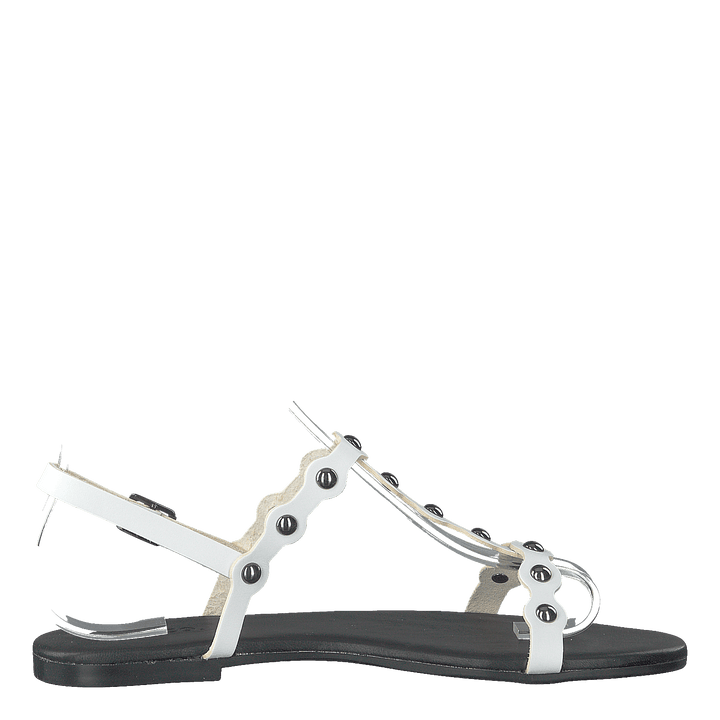 Bitt Leather Studs Sandal 800 - White