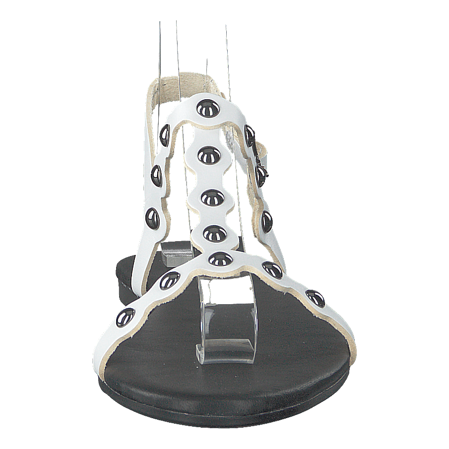 Bitt Leather Studs Sandal 800 - White