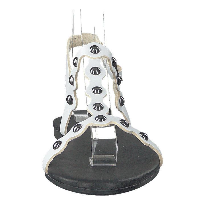 Bitt Leather Studs Sandal 800 - White