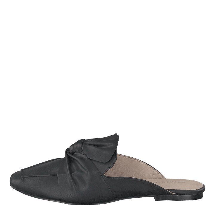 Birke Assymetric Bow Mule 100 - Black