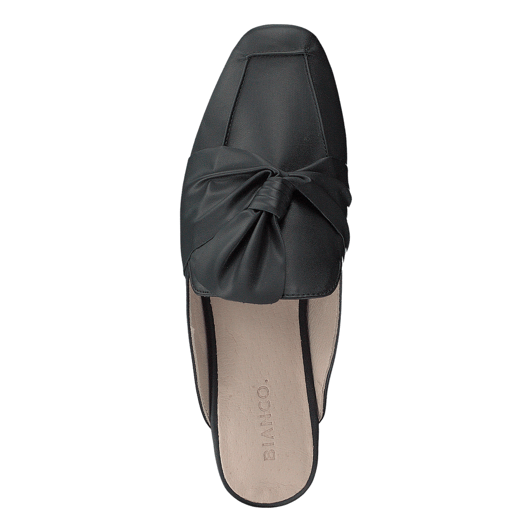 Birke Assymetric Bow Mule 100 - Black