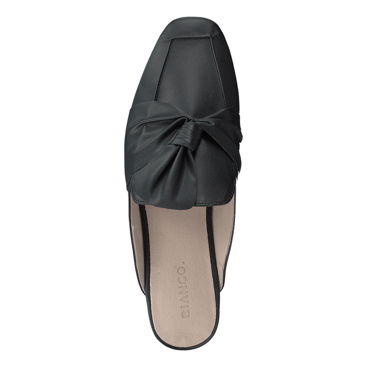 Birke Assymetric Bow Mule 100 - Black