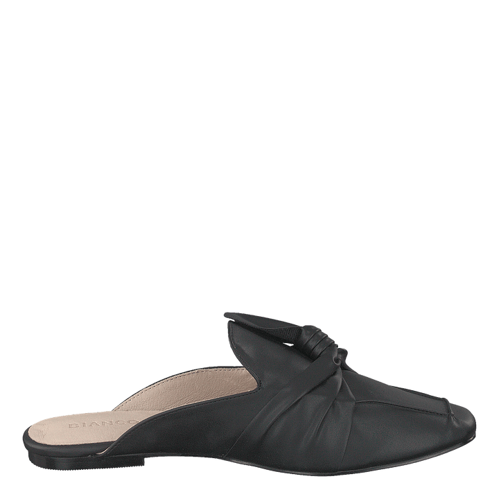 Birke Assymetric Bow Mule 100 - Black