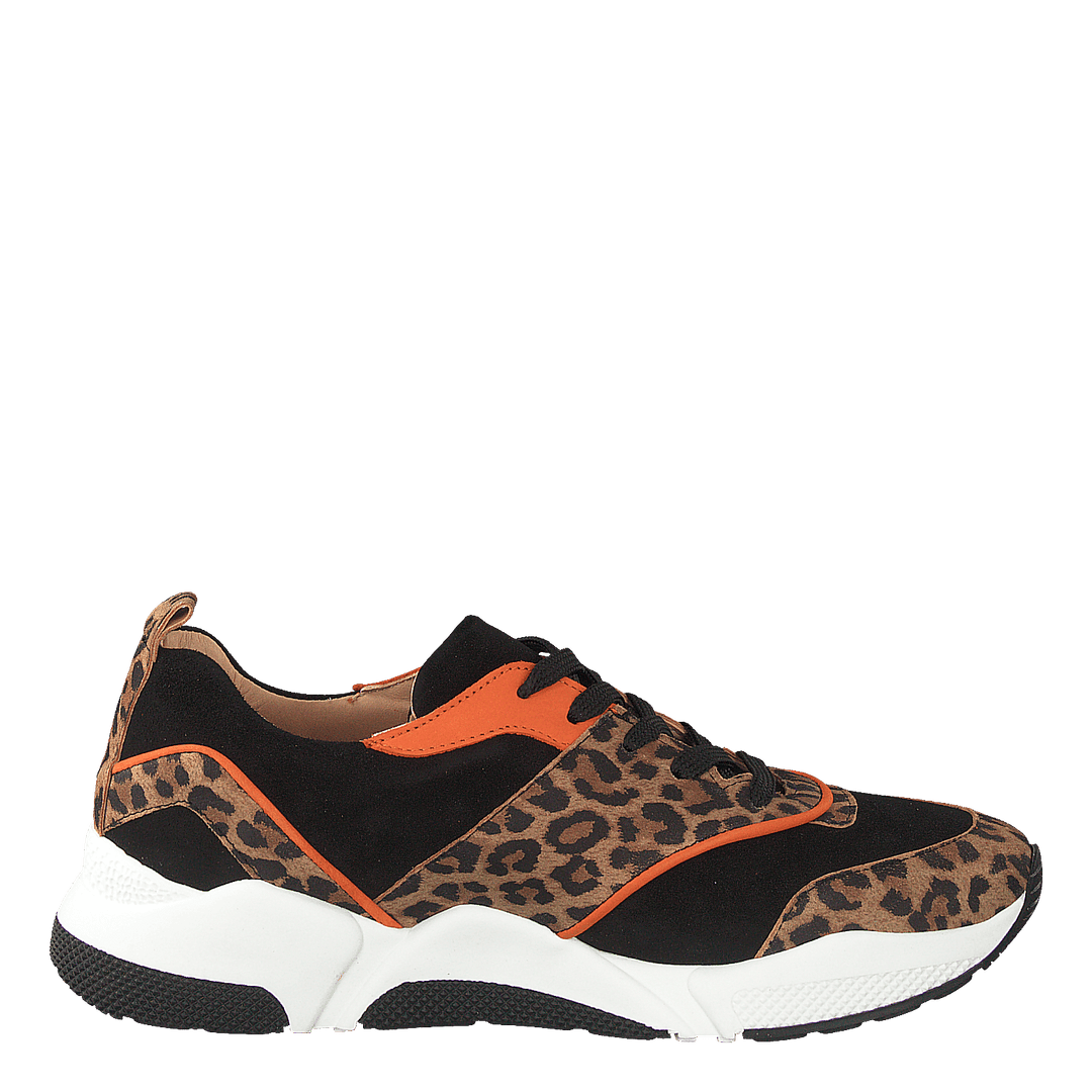 Shoes Leo Suede/black/orange
