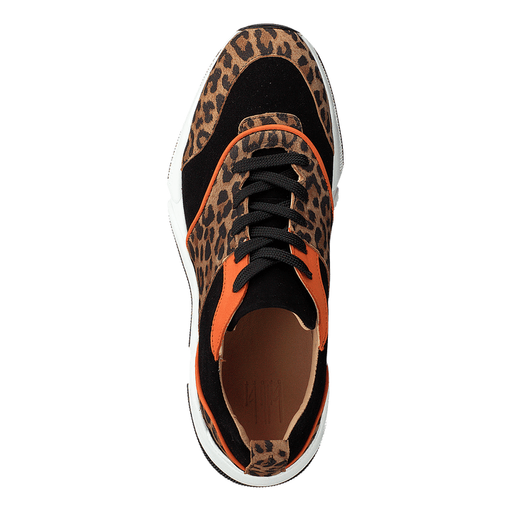 Shoes Leo Suede/black/orange