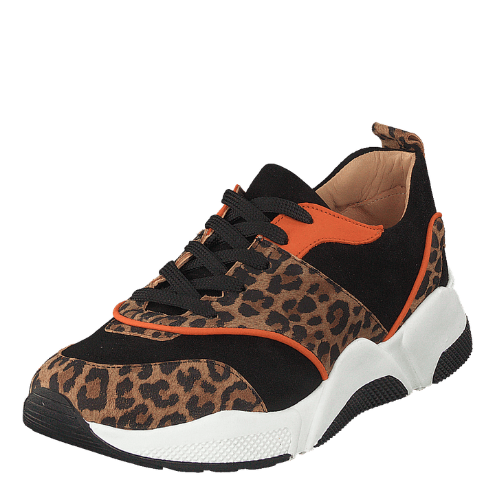Shoes Leo Suede/black/orange