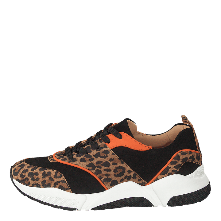 Shoes Leo Suede/black/orange