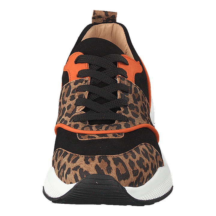 Shoes Leo Suede/black/orange
