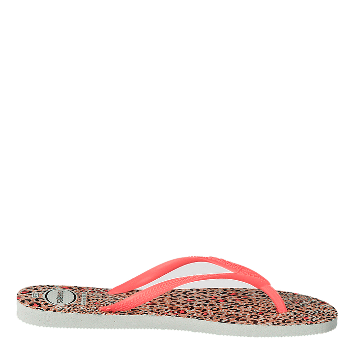 Slim Animals White / Coral New 6577