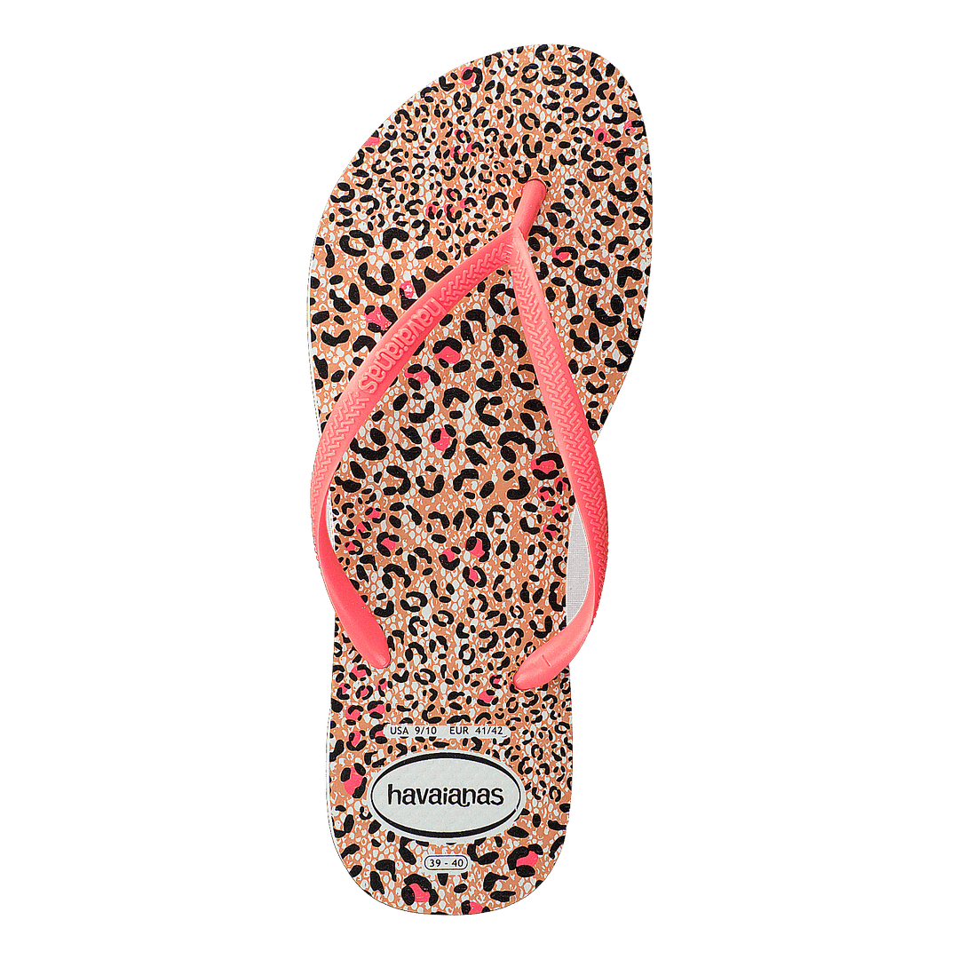 Slim Animals White / Coral New 6577
