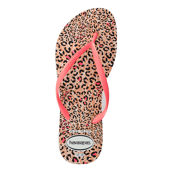 Slim Animals White / Coral New 6577