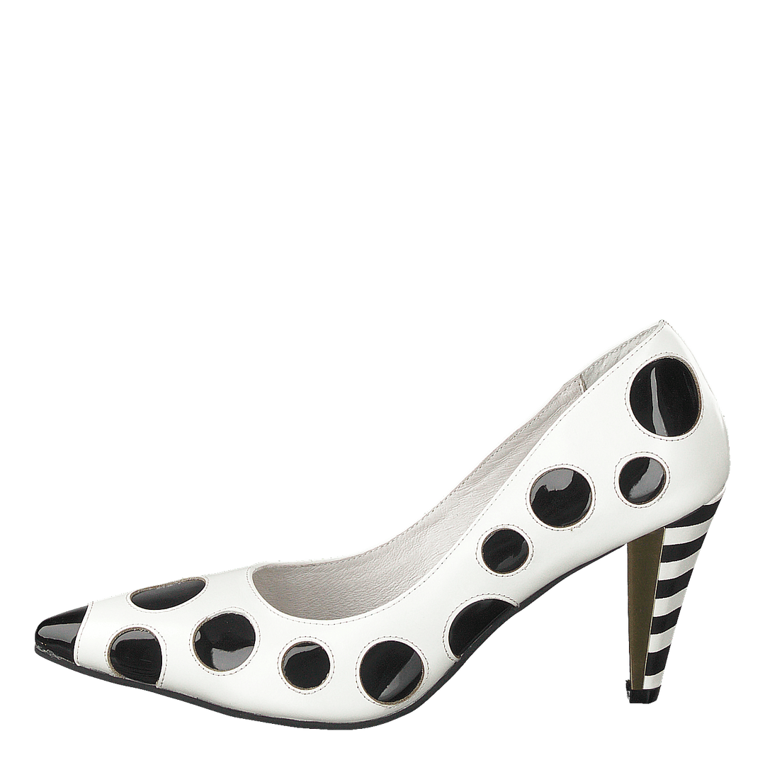 Ramona White/black Dots