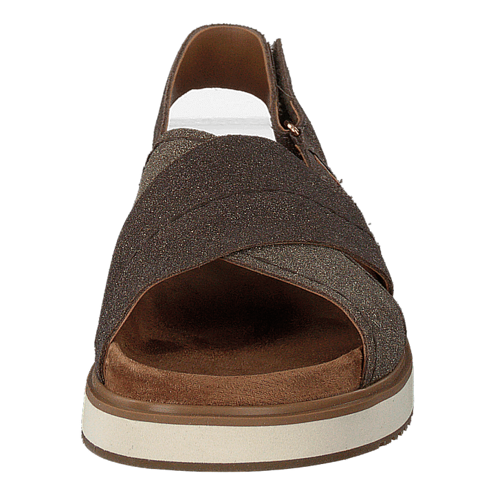 Dusty Gold Star Suede Brown Metallic - Heppo.com