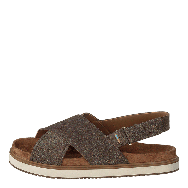 Dusty Gold Star Suede Brown Metallic - Heppo.com