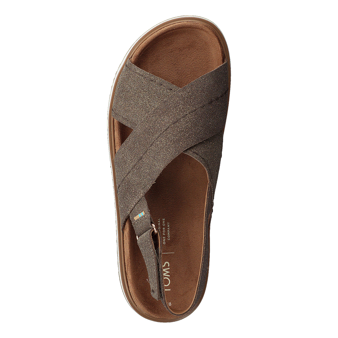 Dusty Gold Star Suede Brown Metallic - Heppo.com