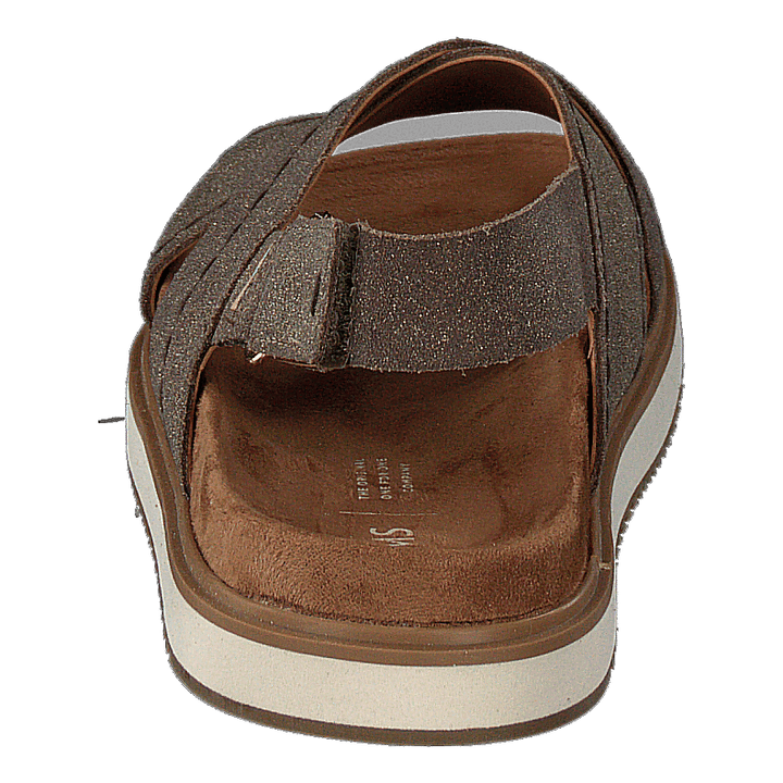 Dusty Gold Star Suede Brown Metallic - Heppo.com