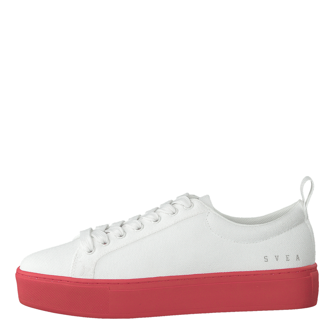 Arlo Three Antique White, Red Outsole