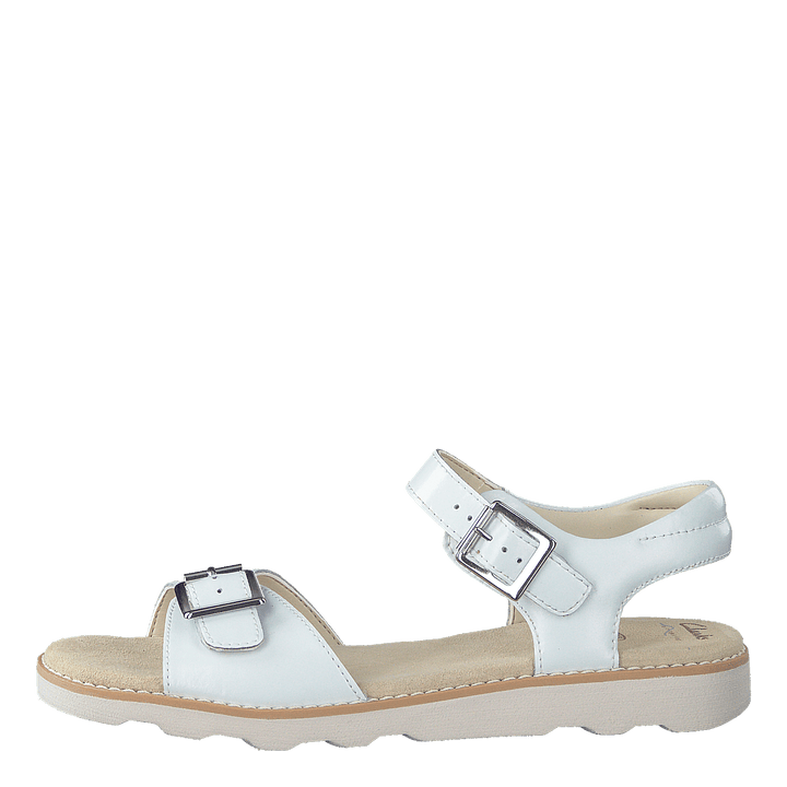 Crown Bloom K White Leather