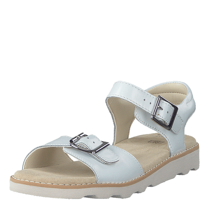 Crown Bloom K White Leather