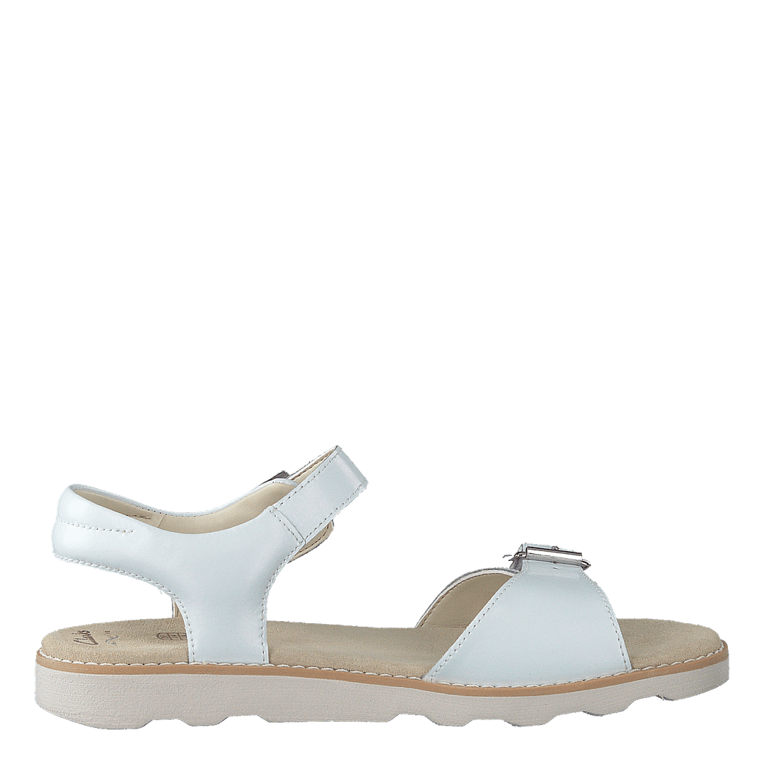 Crown Bloom K White Leather