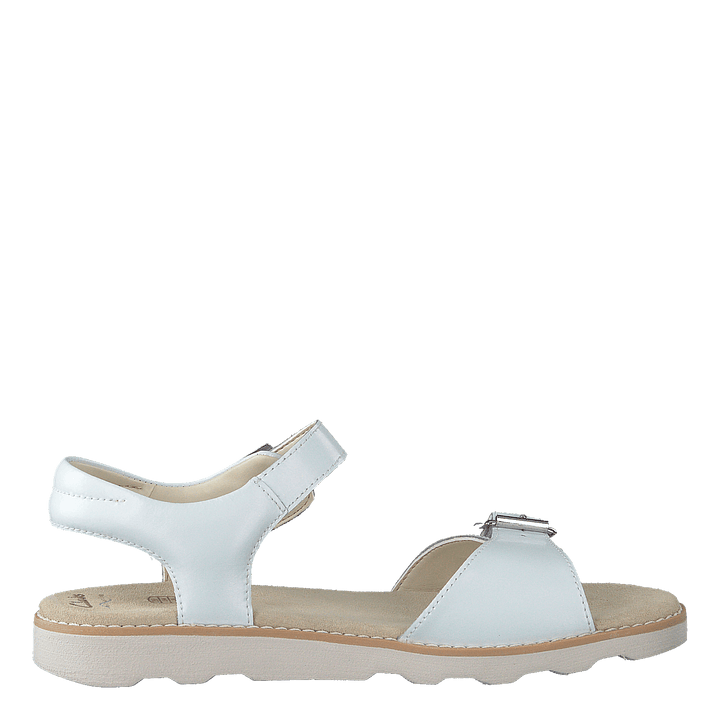 Crown Bloom K White Leather