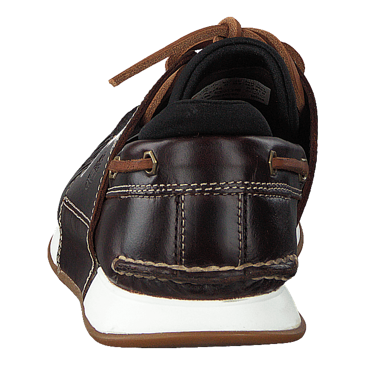 Heger's Bay 3 Eye Boat Medium Brown Full Grain
