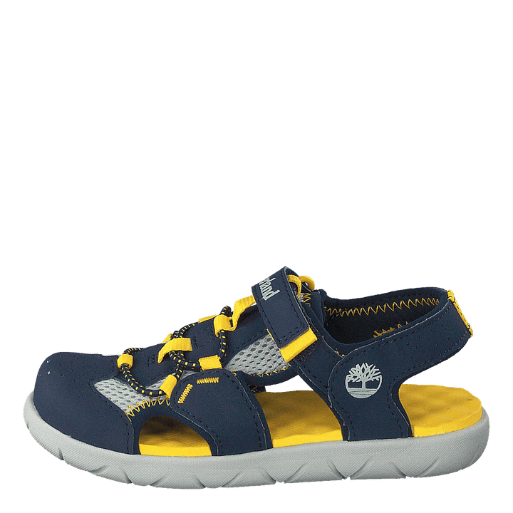 Perkins Row Fisherman Navy/yellow