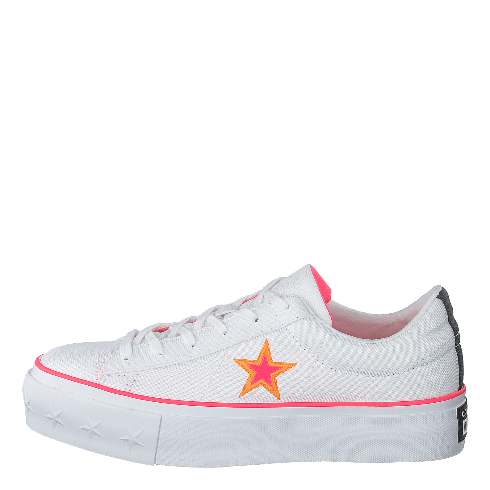 Converse One Star Platform White Racer Pink Orange Heppo