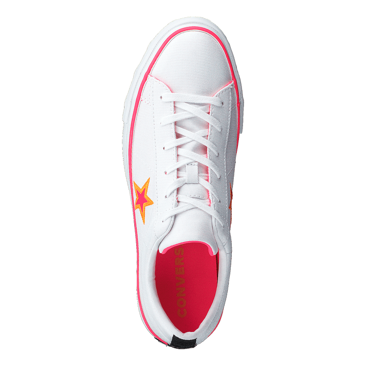 One Star Platform White / Racer Pink / Orange