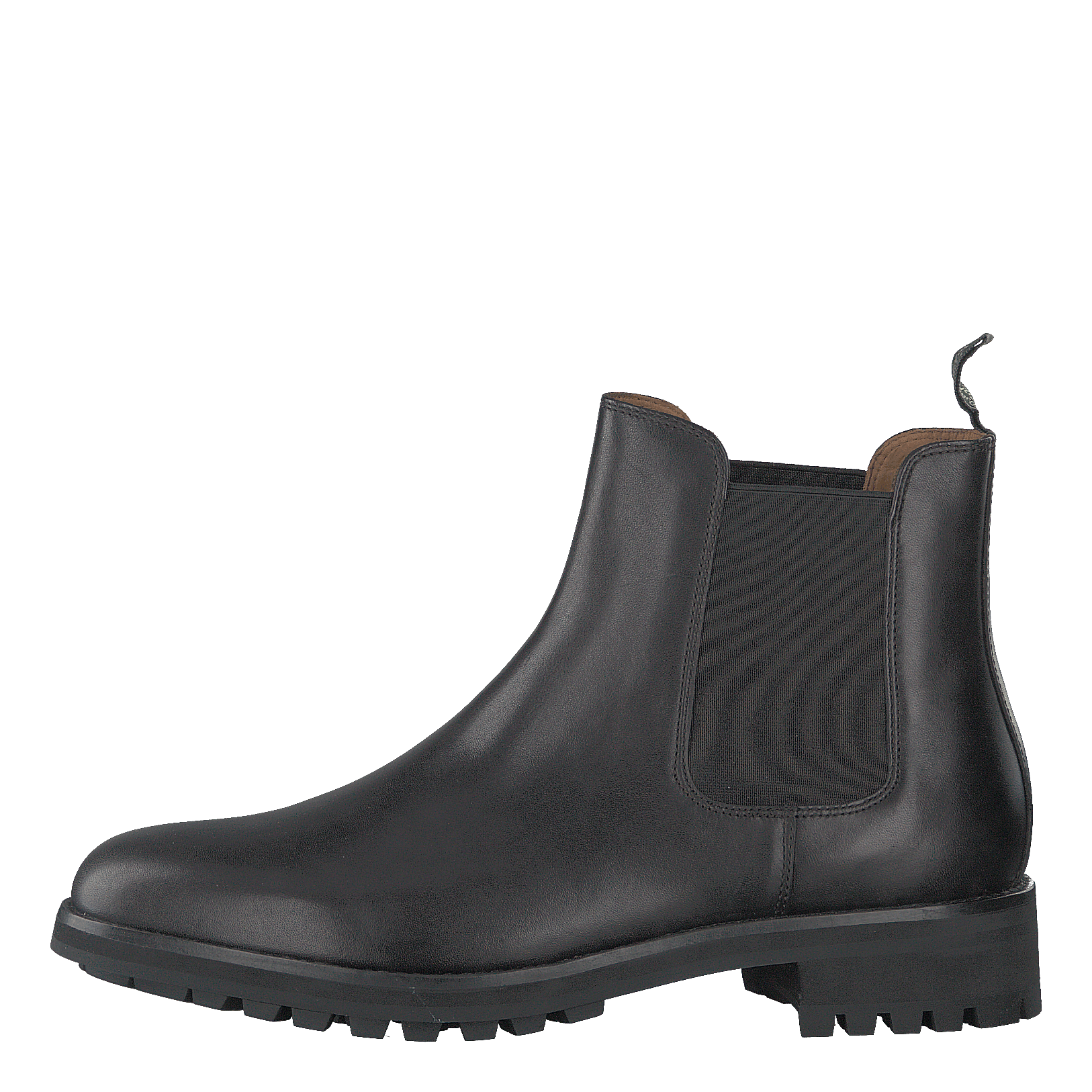 Polo Ralph Lauren Bryson Leather Chelsea Boot Black Men SZ 10 NWOB Slick USA Y2K POLO RALPH LAUREN BRYSON COMBAT LEATHER MEN BOOTS BLACK  main image 3