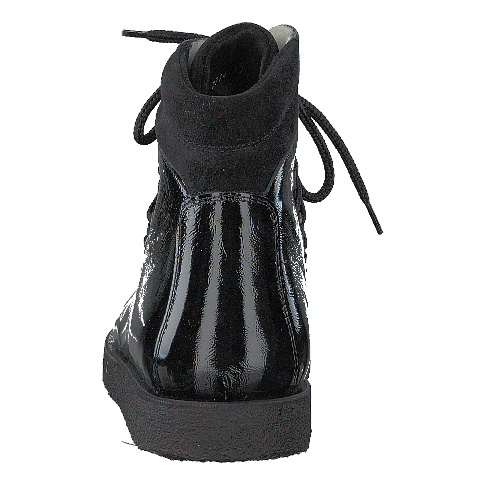 Boot With Laces And D-rings Black / Black