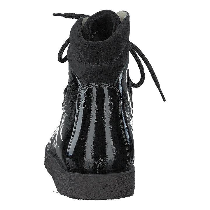 Boot With Laces And D-rings Black / Black