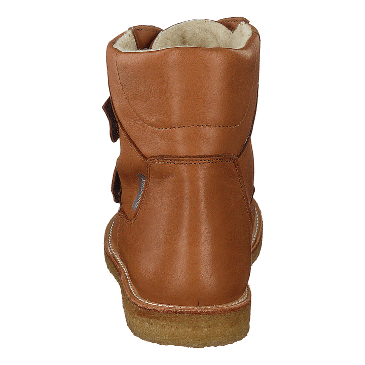 Tex-boot With Velcro Straps Cognac
