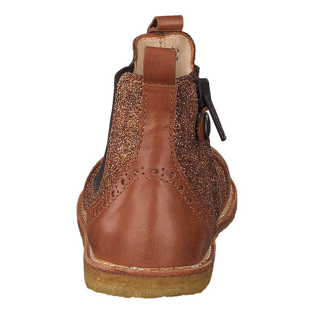 Starter Chelsea Boot With Elas Cognac/rust Gl./brown