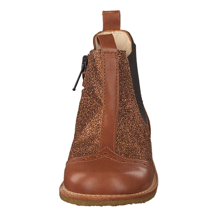 Starter Chelsea Boot With Elas Cognac/rust Gl./brown
