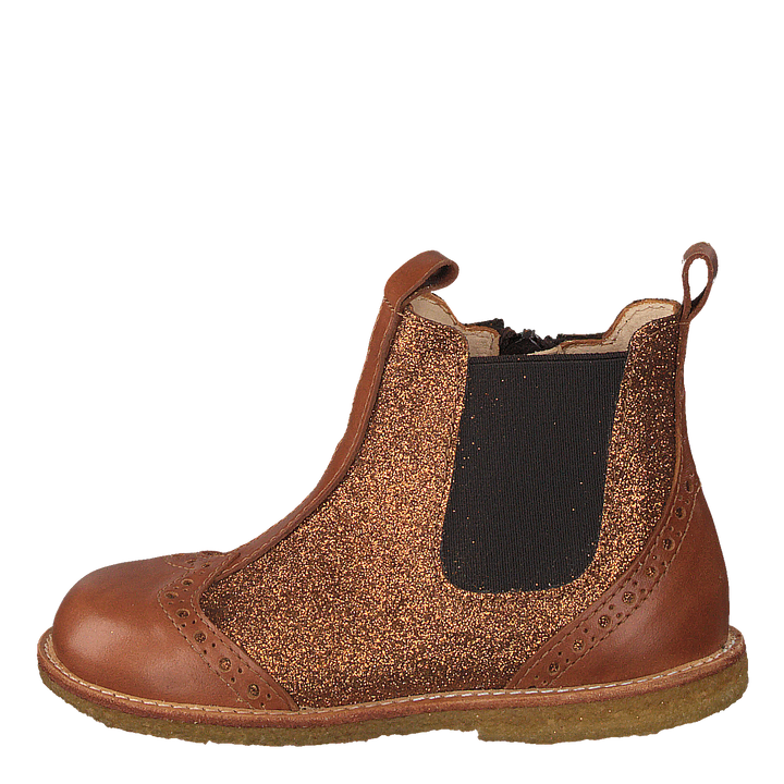Starter Chelsea Boot With Elas Cognac/rust Gl./brown