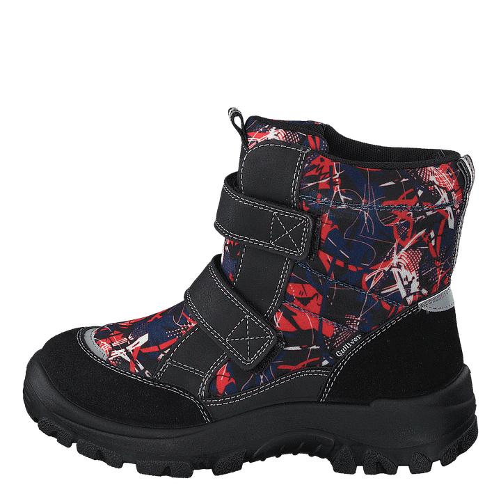 414-6107 Waterproof Warm Lined Navy/red