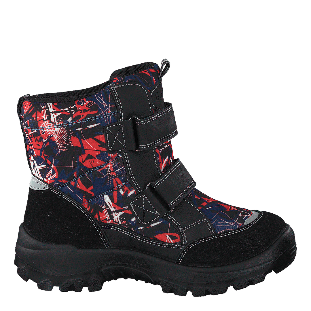 414-6107 Waterproof Warm Lined Navy/red