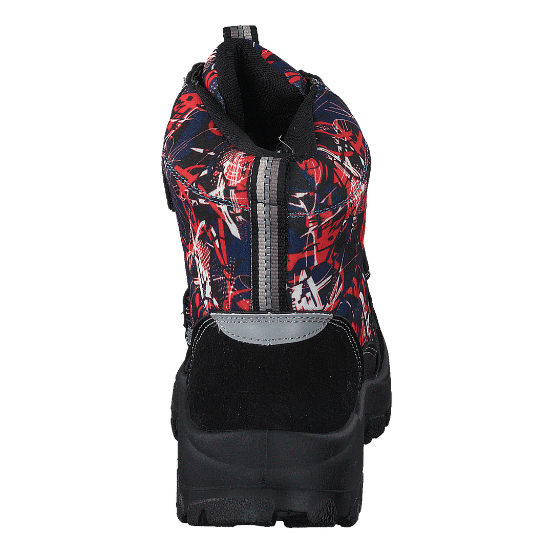 414-6107 Waterproof Warm Lined Navy/red