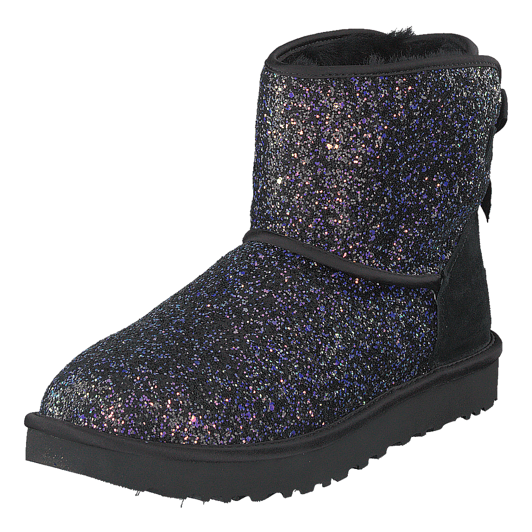 Classic Mini Bow Cosmo Black Glitter