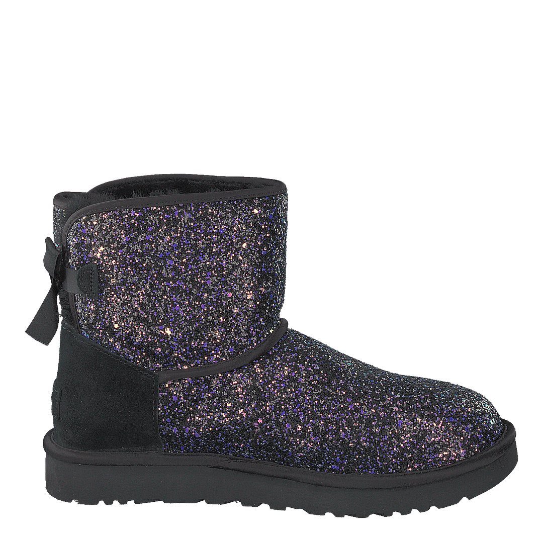 Classic Mini Bow Cosmo Black Glitter