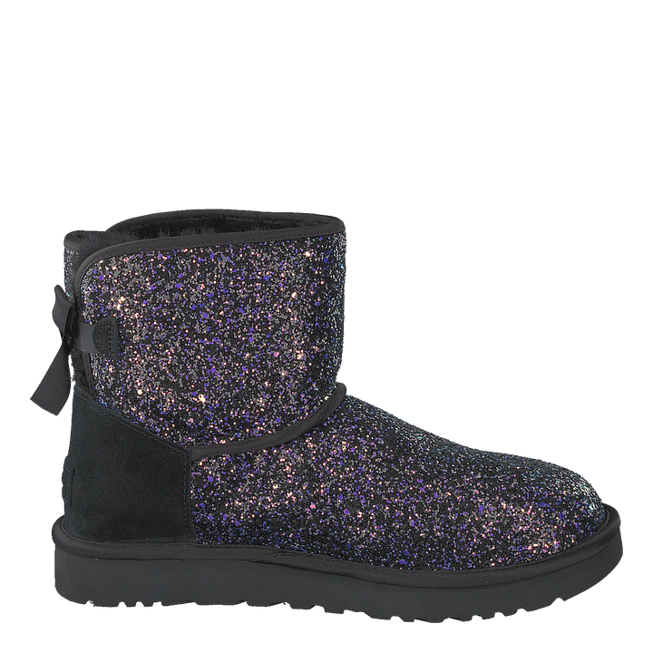 Classic Mini Bow Cosmo Black Glitter