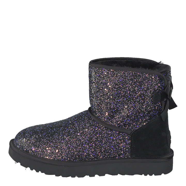 Classic Mini Bow Cosmo Black Glitter