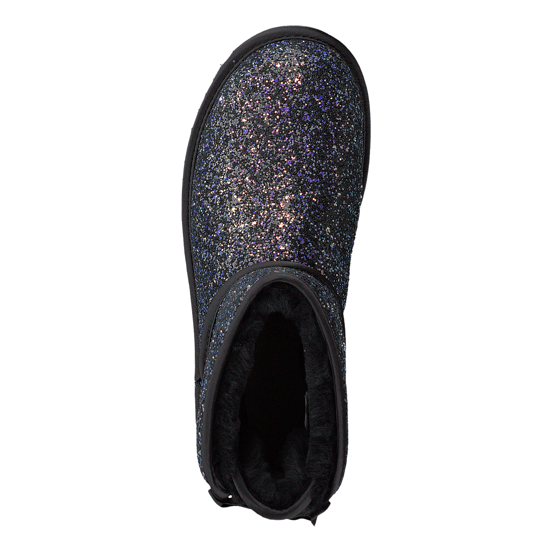 Classic Mini Bow Cosmo Black Glitter