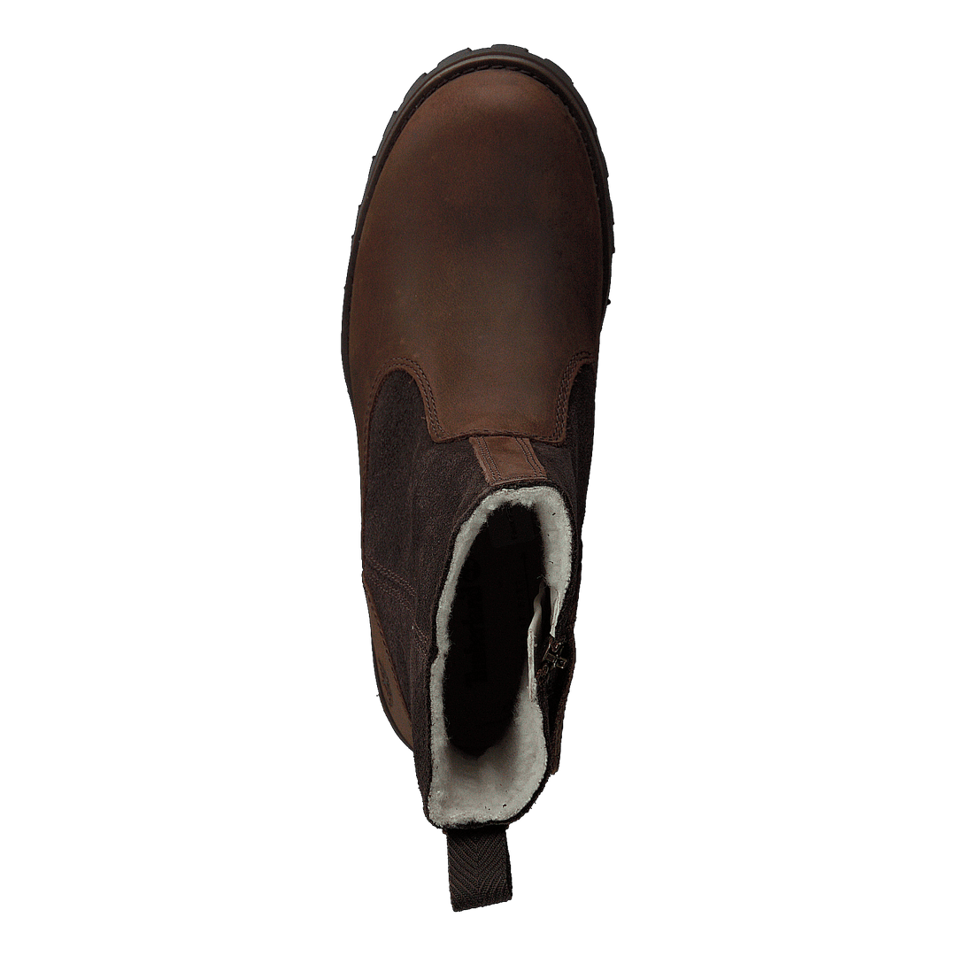 Courma Kid Warm Lined Boot Dark Brown