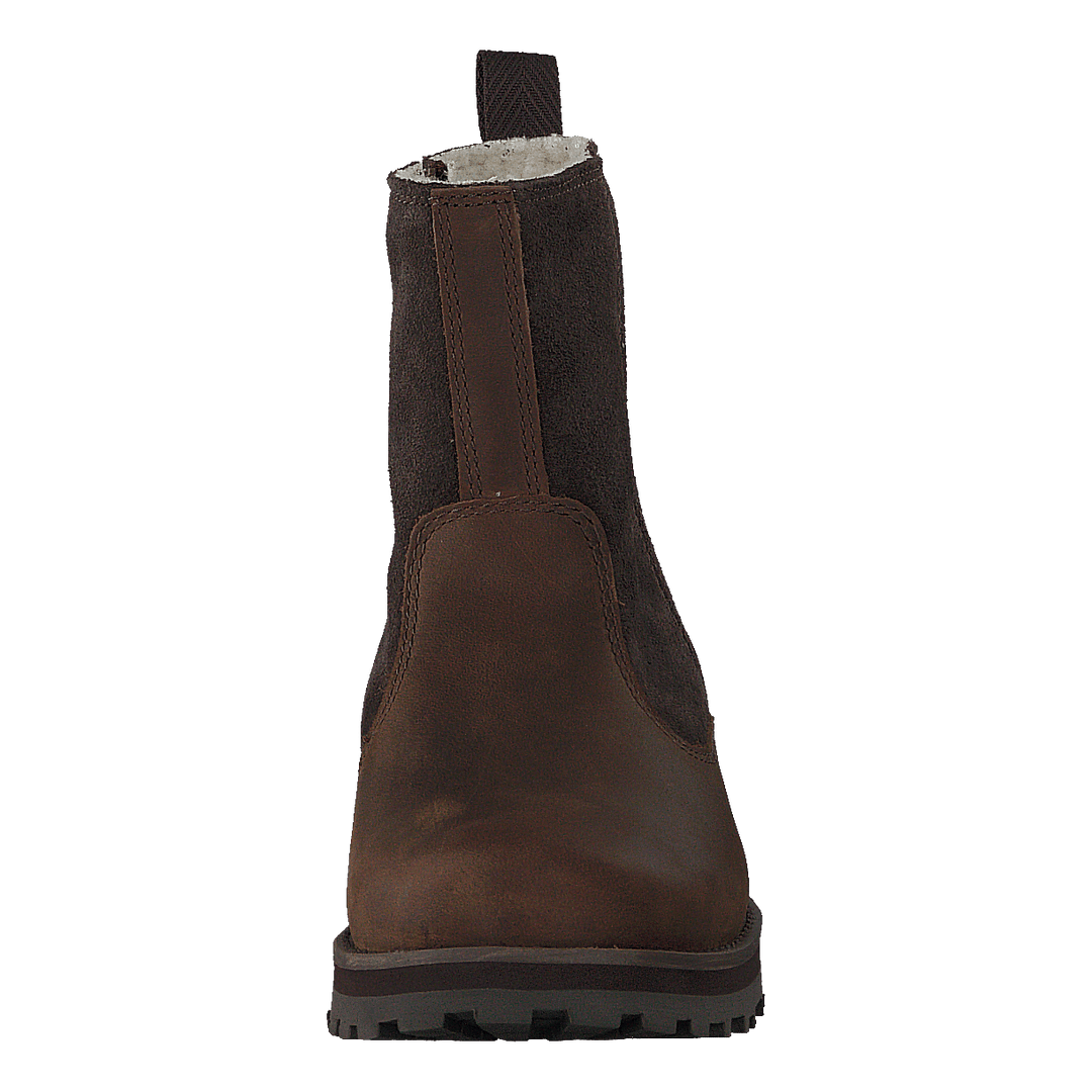 Courma Kid Warm Lined Boot Dark Brown