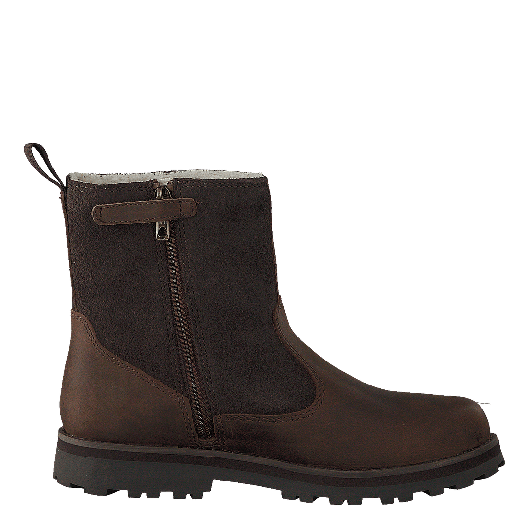 Courma Kid Warm Lined Boot Dark Brown