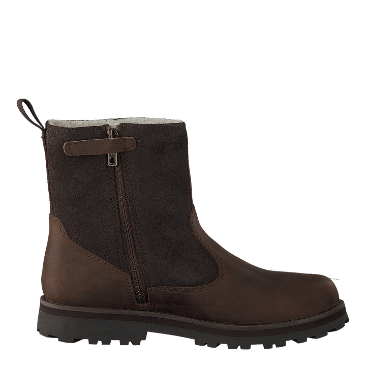 Courma Kid Warm Lined Boot Dark Brown
