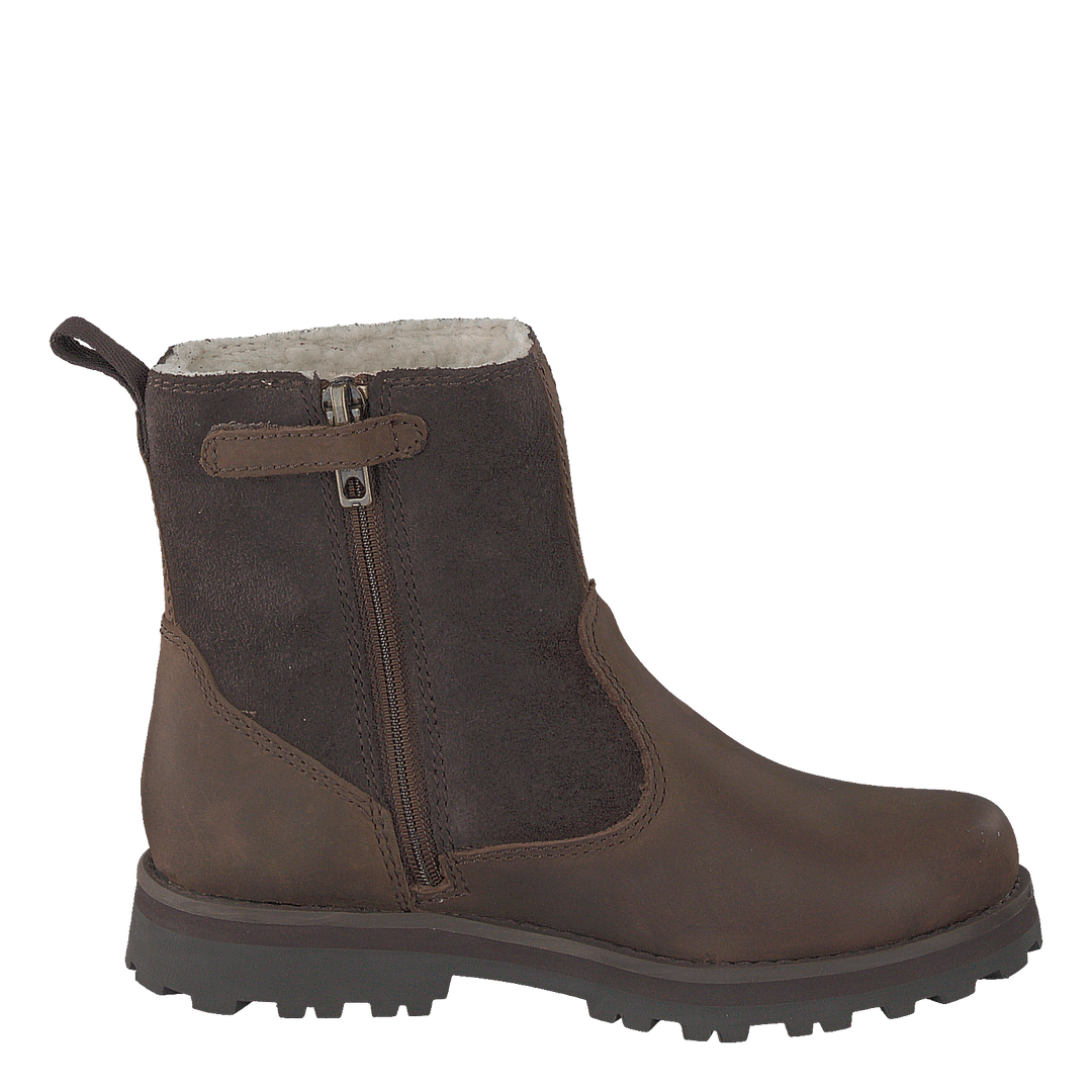 Courma Kid Warm Lined Boot Dark Brown